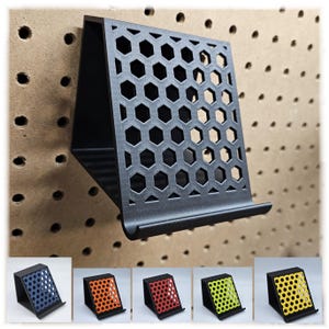 Pegboard Tablet/Phone Holder Mount 3D Printed for iPad iPhone Android Windows Tablets or phones | Workshop Gift| Woodworker or Hobbyist gift