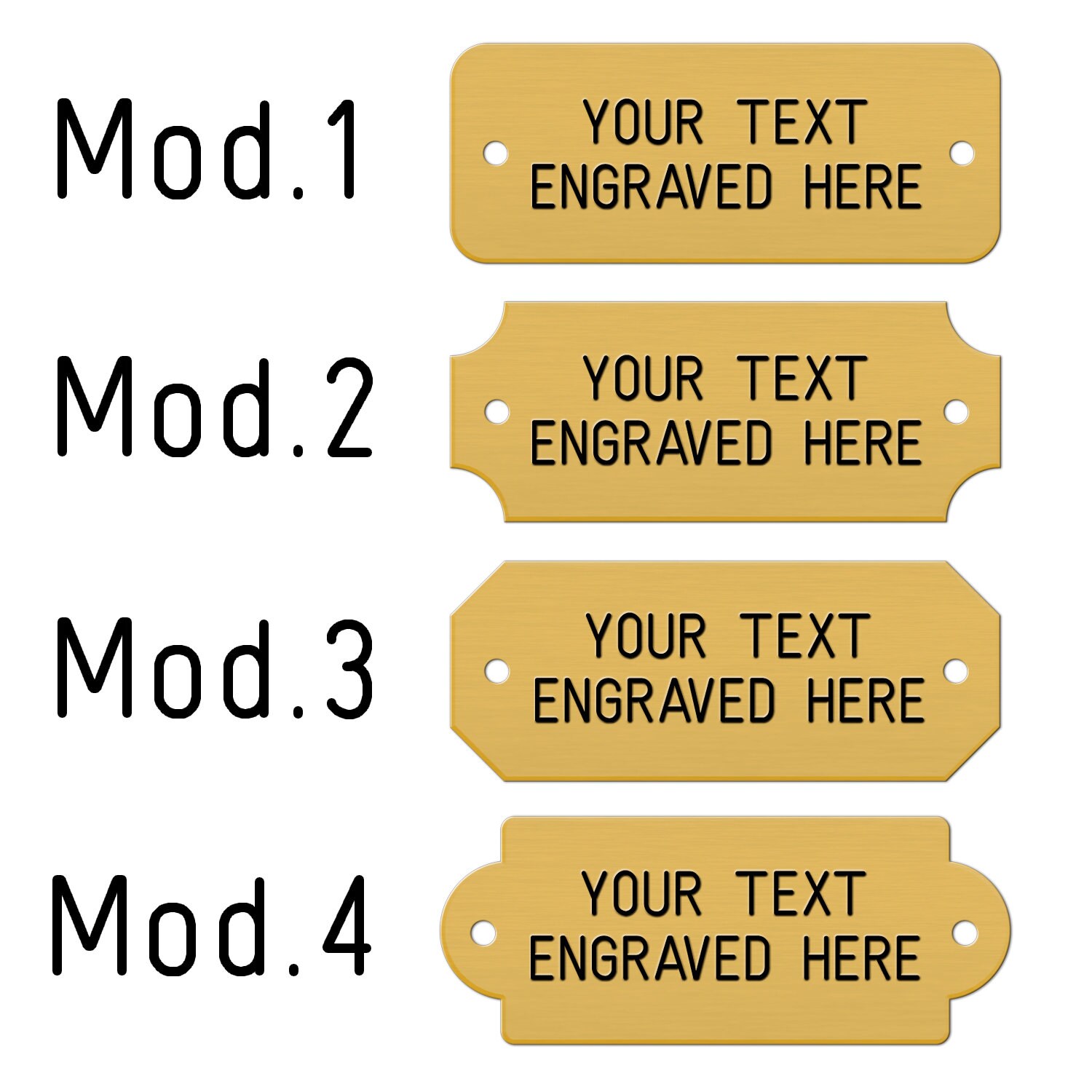 Brass Plate Engraved in Depth Custom Solid Brass Plates for Etsy