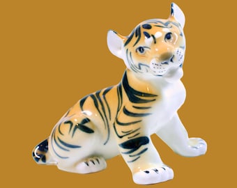 Porcelain Tiger Figurine
