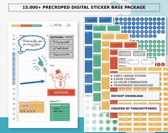 Essential Digital Stickers, Professional Sticker Set | Pre-cropped Corporate Stickers, Office Stickers, and Work Stickers | Base Package