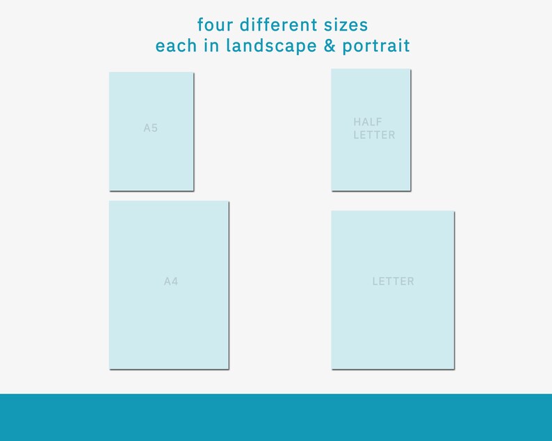 Wall Calendar 2023 Colored Sizes A3 A4 A5 US Letter Etsy