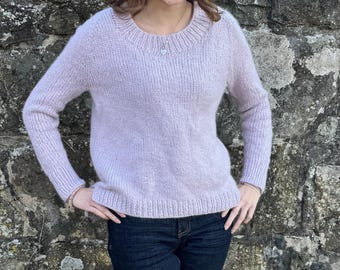 Knitting Pattern Clouddancing Sweater | Raglan Top Down Sweater | Beginner Friendly PDF