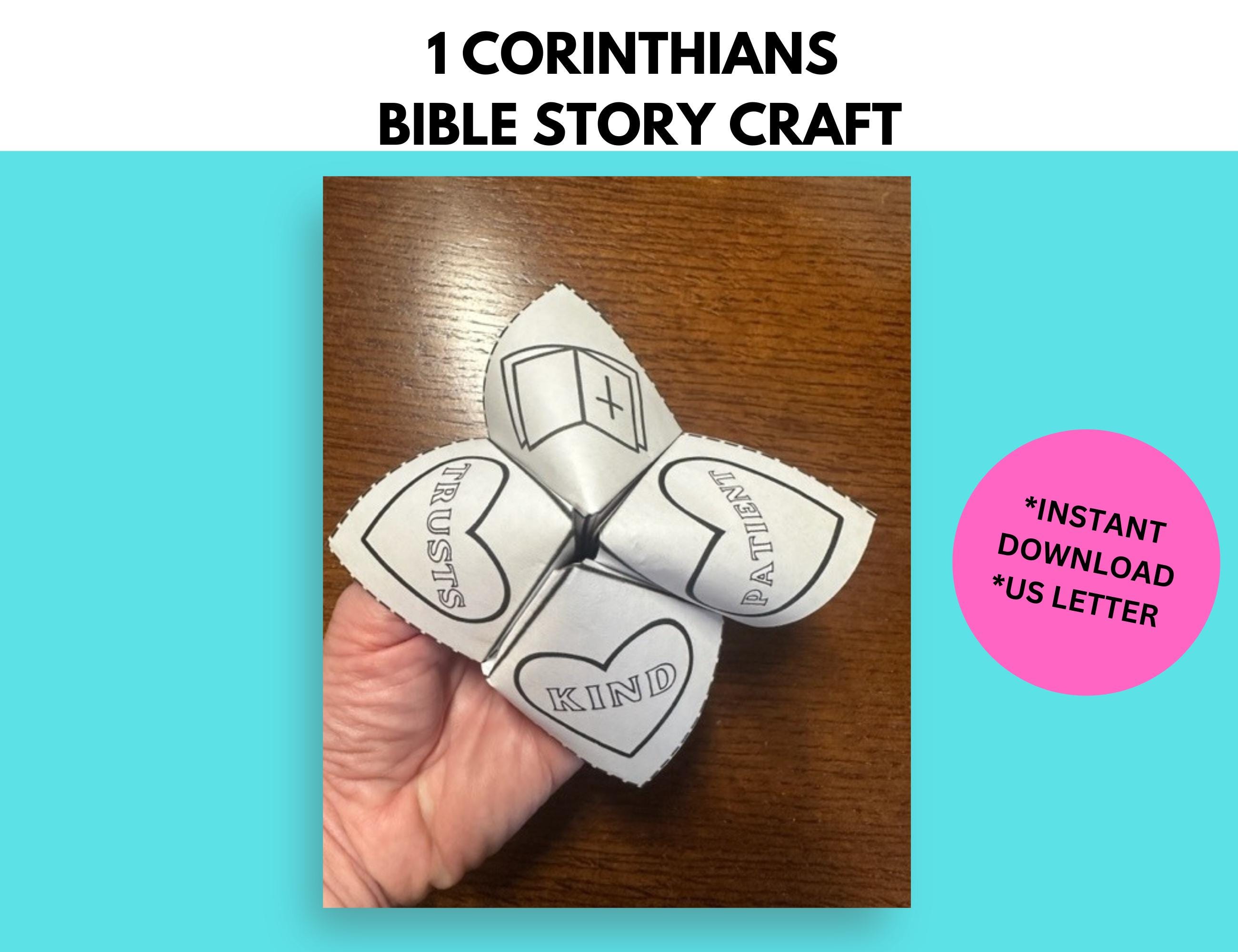 Love is Patient Sunday School Craft, 1 Corinthians 13 Bible Story ...
