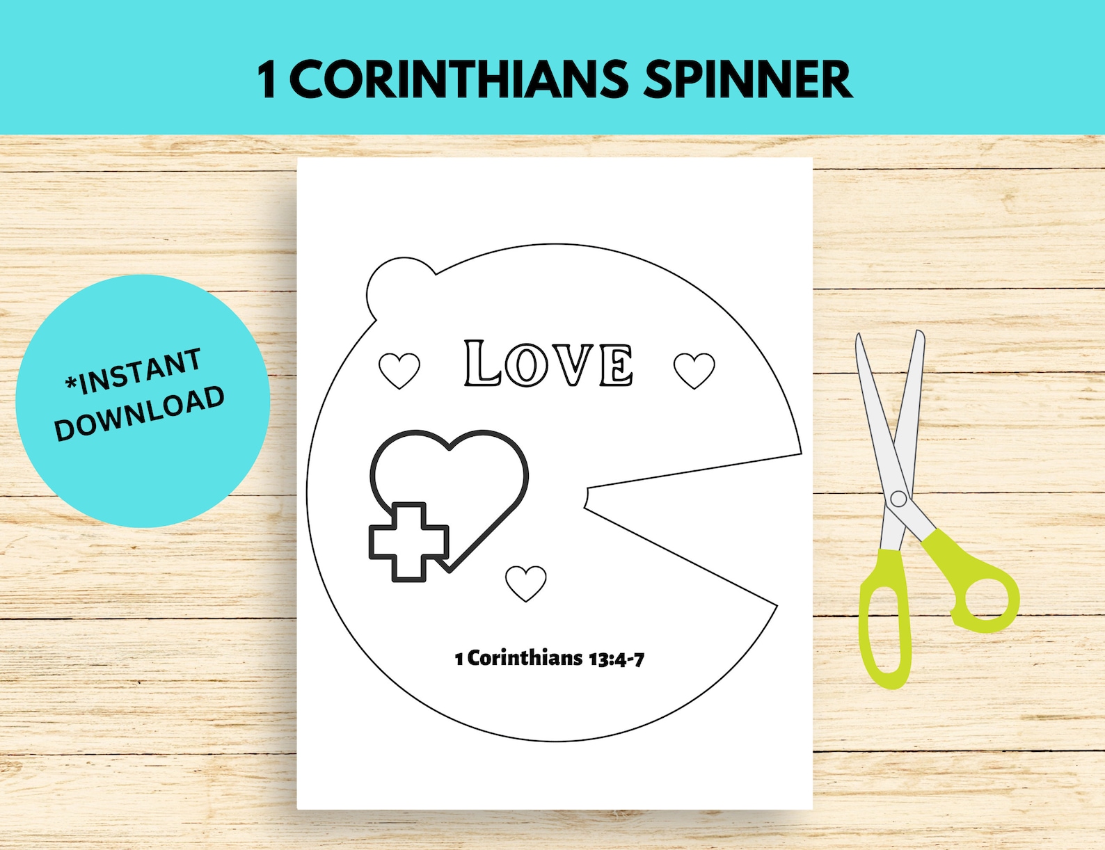 Love is Patient Sunday School Craft, 1 Corinthians 13 Bible Story ...