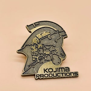 Kojima Logo Hard Metal Enamel Pin badge, Bronze Pin, Video Game Fans Gift Memorabilia, Game Fandom Gift