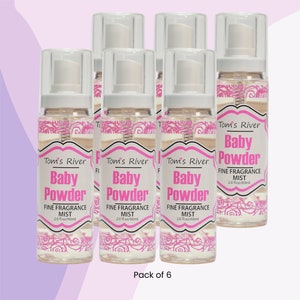 Baby Powder Scent Body Mist Spray - Pack of 6