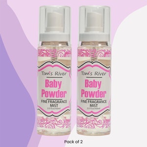 Baby Powder Scent Body Mist Spray - Pack of 2