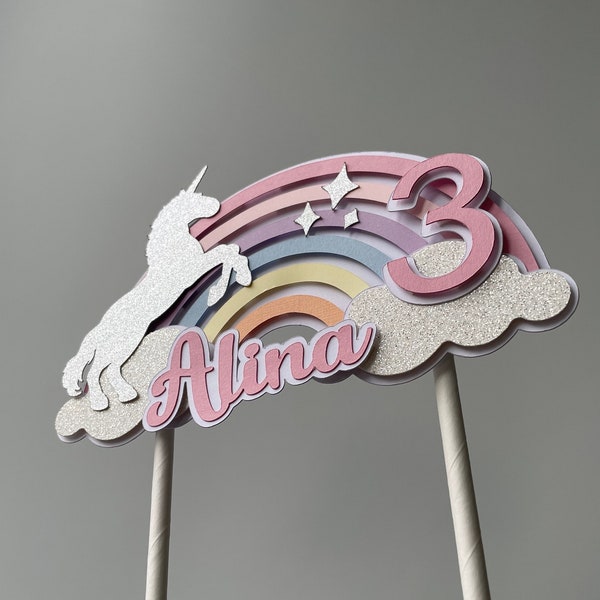 Unicorn Cake Topper - Etsy Australia