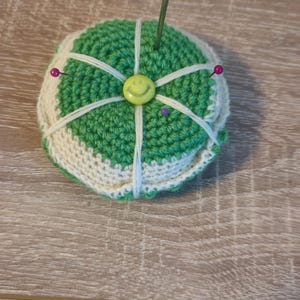 grün- weißes Nadelkissen, neu, Unikat!!!!