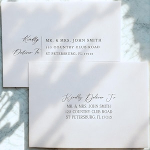 Envelope Addressing Service, Wedding Guest & Return Addresses, Digital Calligraphy, A7 Envelopes, Proofs Provided