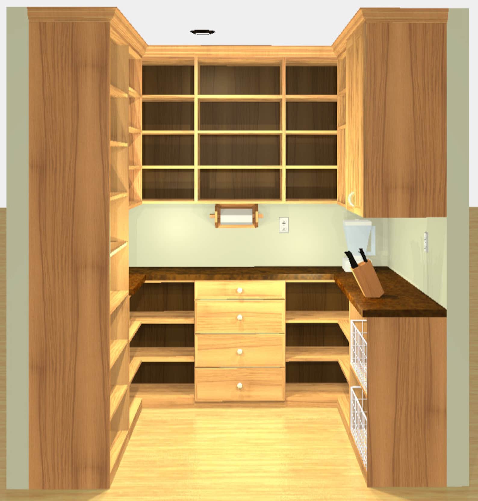 Detail Blueprint for a Pantry 3D Drawings FREE Consultation With the