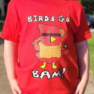 St. Louis Cardinals Shirt for KIDS | Birds Go BAM! | Cardinals Baseball, St. Louis Cardinals T-Shirt, St. Louis Souvenirs, Cardinals Gifts