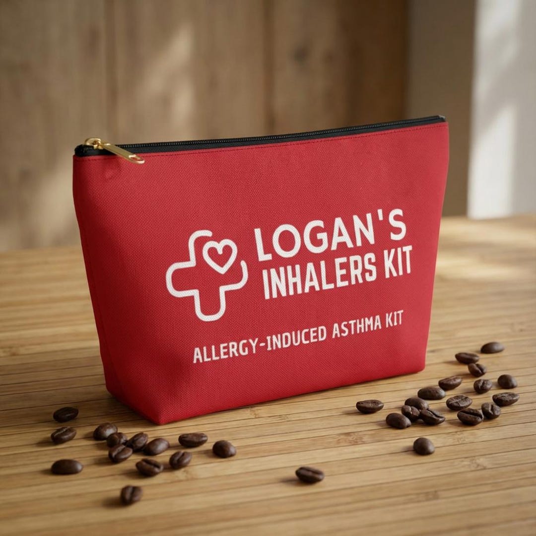 Personalized Inhalers Kit Accessory Pouch | Medical Emergency Asthma ...