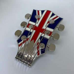 Buckle Union Jack Guitar Head