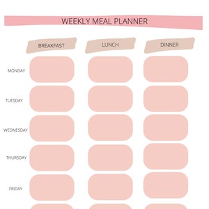 Weekly Meal Planner