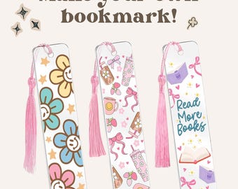 Custom Acrylic Bookmark, Pick your own Decal and Tassel, Reader Gift, book lover gifts