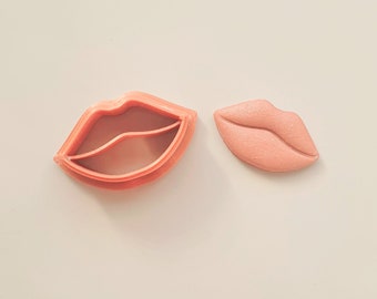 Lips Embossing Polymer Clay Cutter | Valentines Day Clay Cutter - 3D Printed Cutter