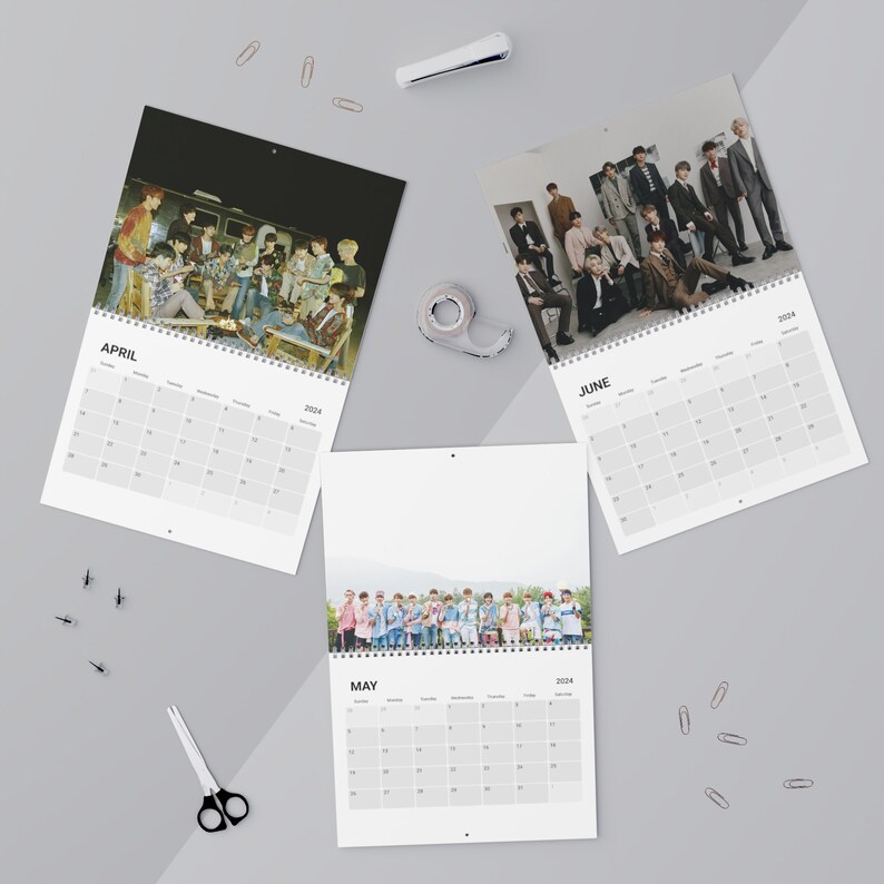 Seventeen Calendar 2024 Svt Merch Carat Birthday Gift Etsy