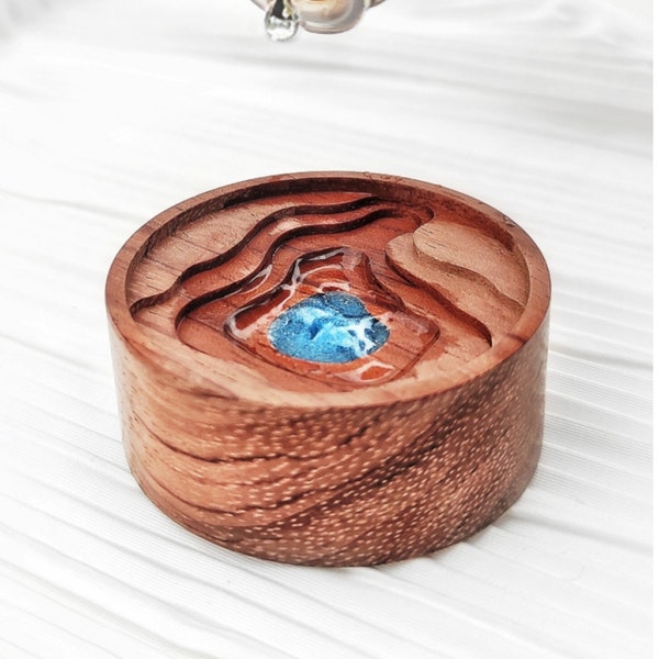 Handmade Essential Oil Diffuser Christmas Gift Present Wood Diffuser Blue Walnut Rosewood Wood Essential Oil Home Decor Minimalist Decor