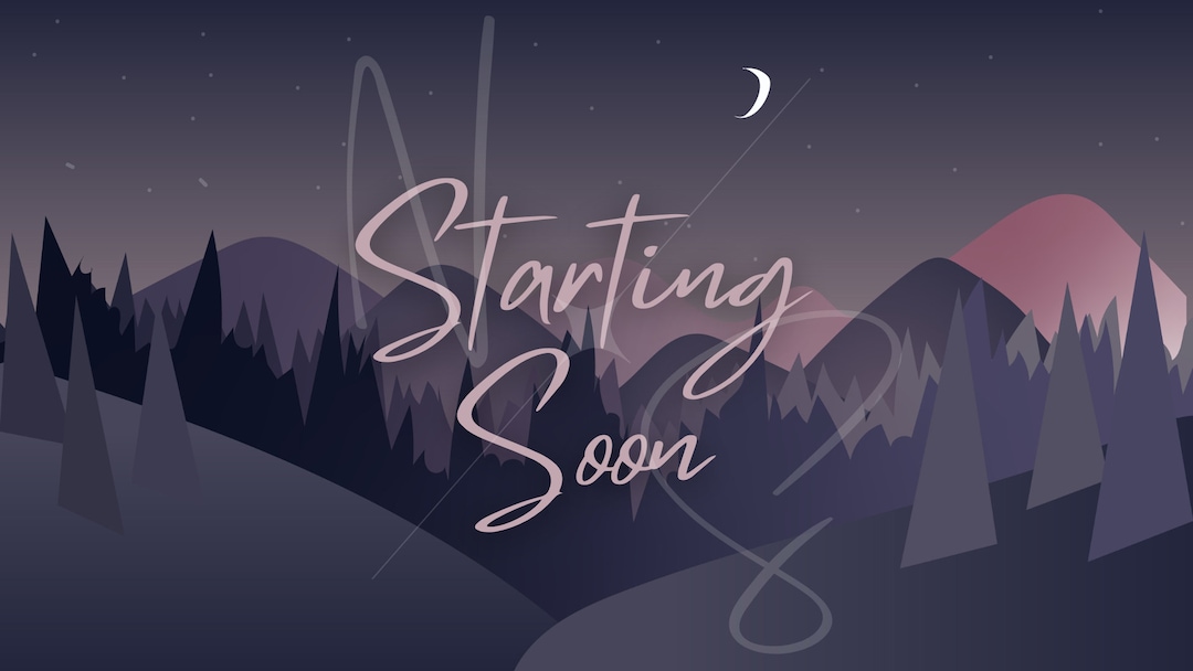 ANIMATED STARTING SOON/ Mountain Themed Starting Soon Screen/ Streaming ...