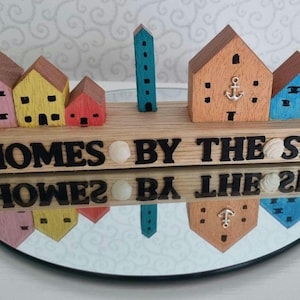 Handmade Wooden Seaside Houses: Beach Decor Ornament