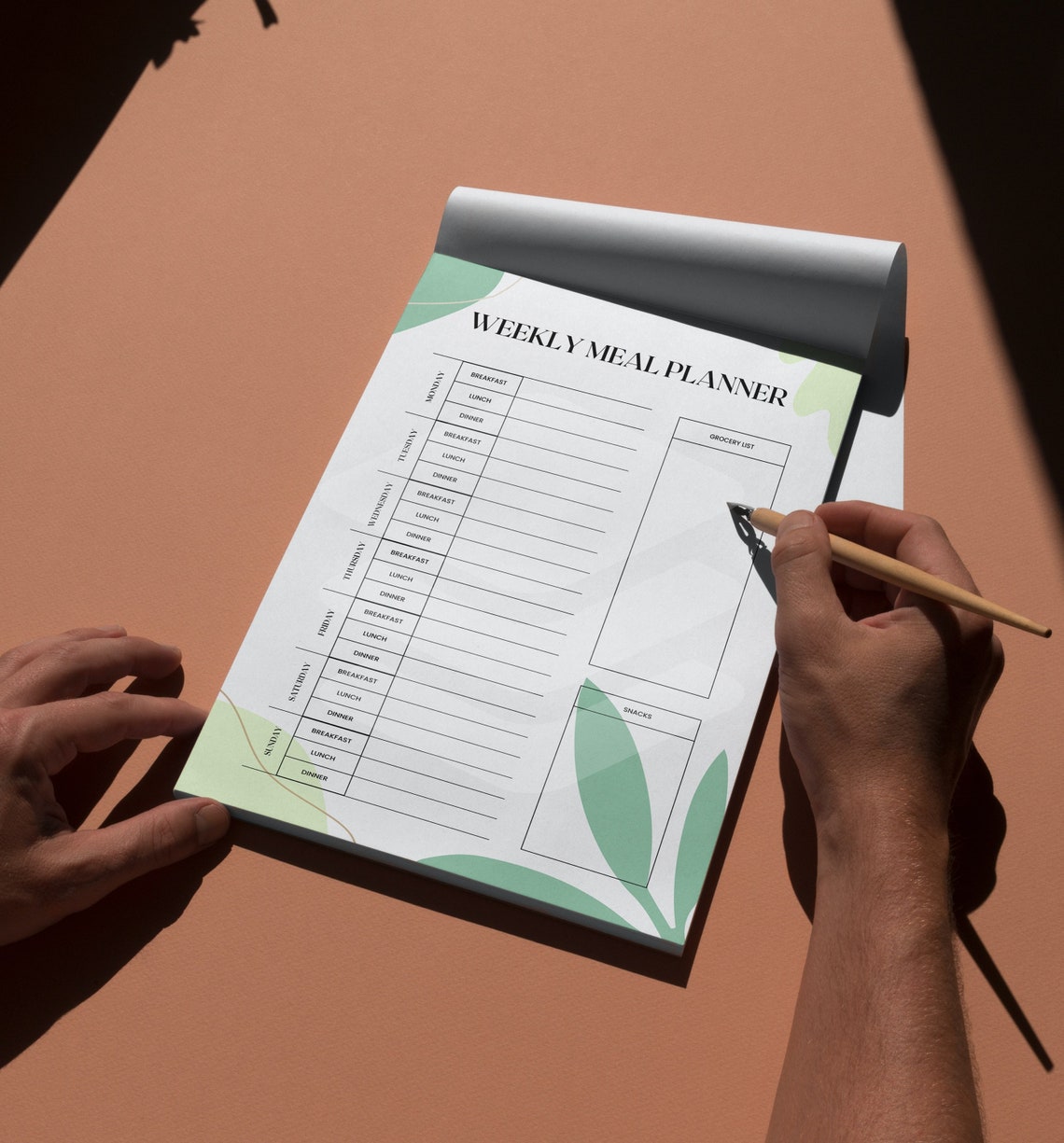 weekly-meal-planner-and-grocery-list-digital-template-food-etsy
