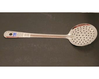 Stainless Steel Kitchen Skimmer Strainer Slotted Spoon 13" Silver Cooking