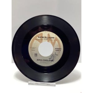 Rita Coolidge We're All Alone 7" singel 1977 A&M Pop Soul 45 RPM 1965-S