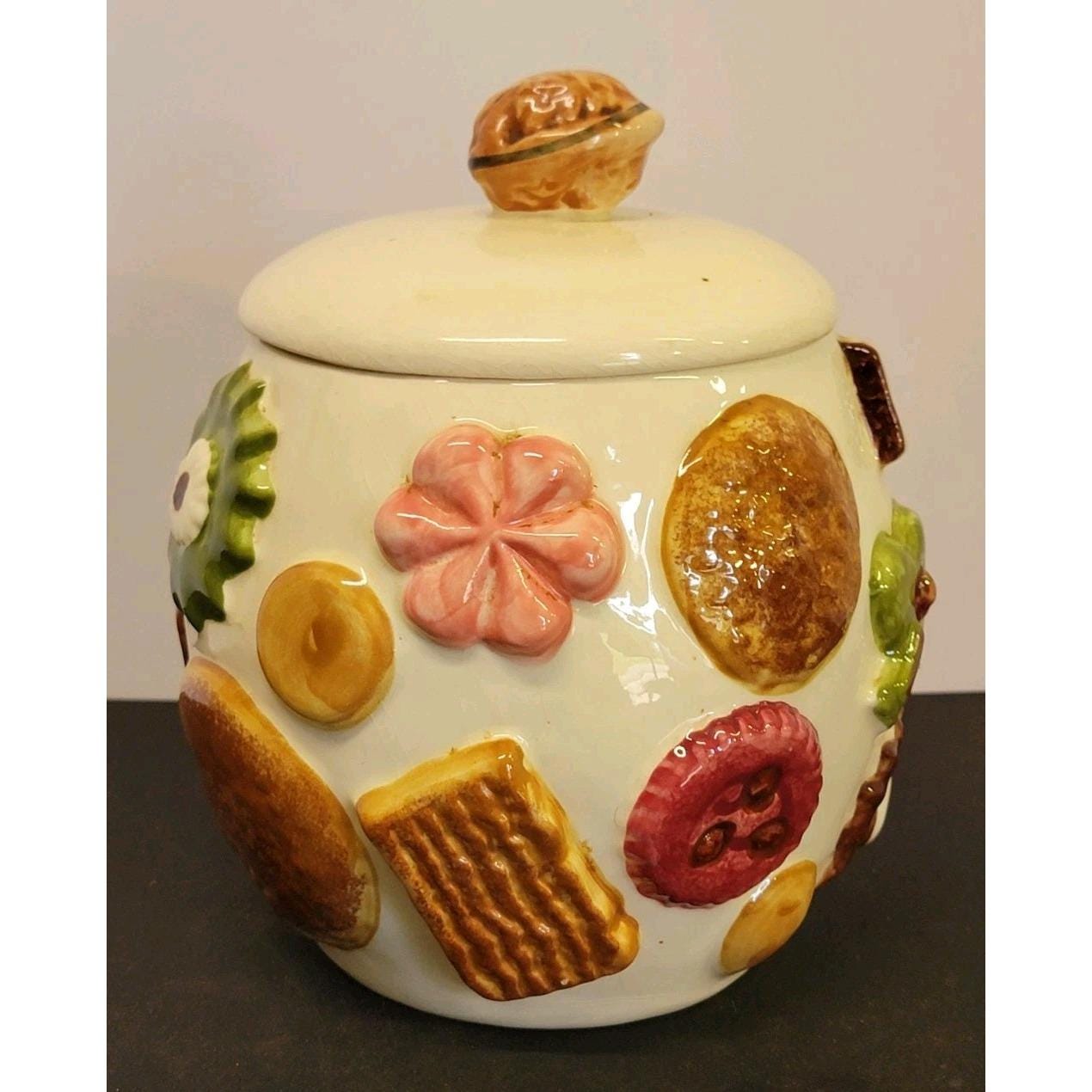 Vintage Cookies All Over Cookie Jar - Etsy