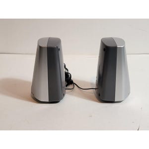 Sony Cd Cassette SRS-P7 Stereo Speakers System Wired Gray Mini Walkman Works image 3