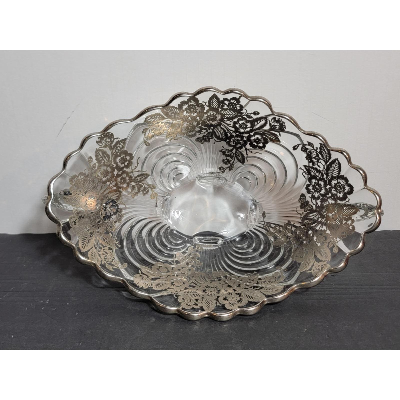 Cambridge Glass Silver Overlay - Etsy