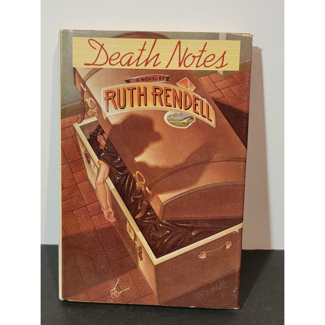 Death Notes Ruth Rendell 1981 First US Edition Mystery Thriller ...