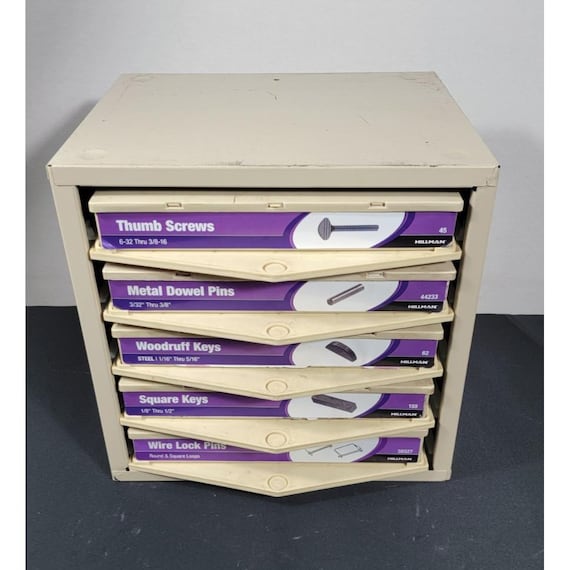 Hillman Hardware Storage Cabinet 5 Drawer Bins Steel Organizer