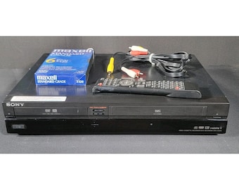 Nagrywarka DVD Sony RDR-VX555, magnetowid VHS Combo, pilot HDMI, przetestowany, działa świetnie