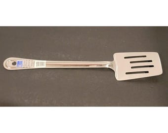 Espátula ranurada de cocina de acero inoxidable de 13" para servir y preparar