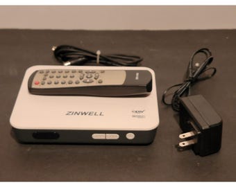 Zinwell Analog TV Converter Pass-Through Digital  Box ZAT-970A White/Black
