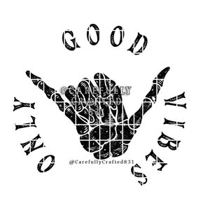 Only Good Vibes Skeleton Hang Loose| PNG 300DPI File | bones | Sublimation | DTF | 300DPI | Shirt | hand | hangloose | Surf