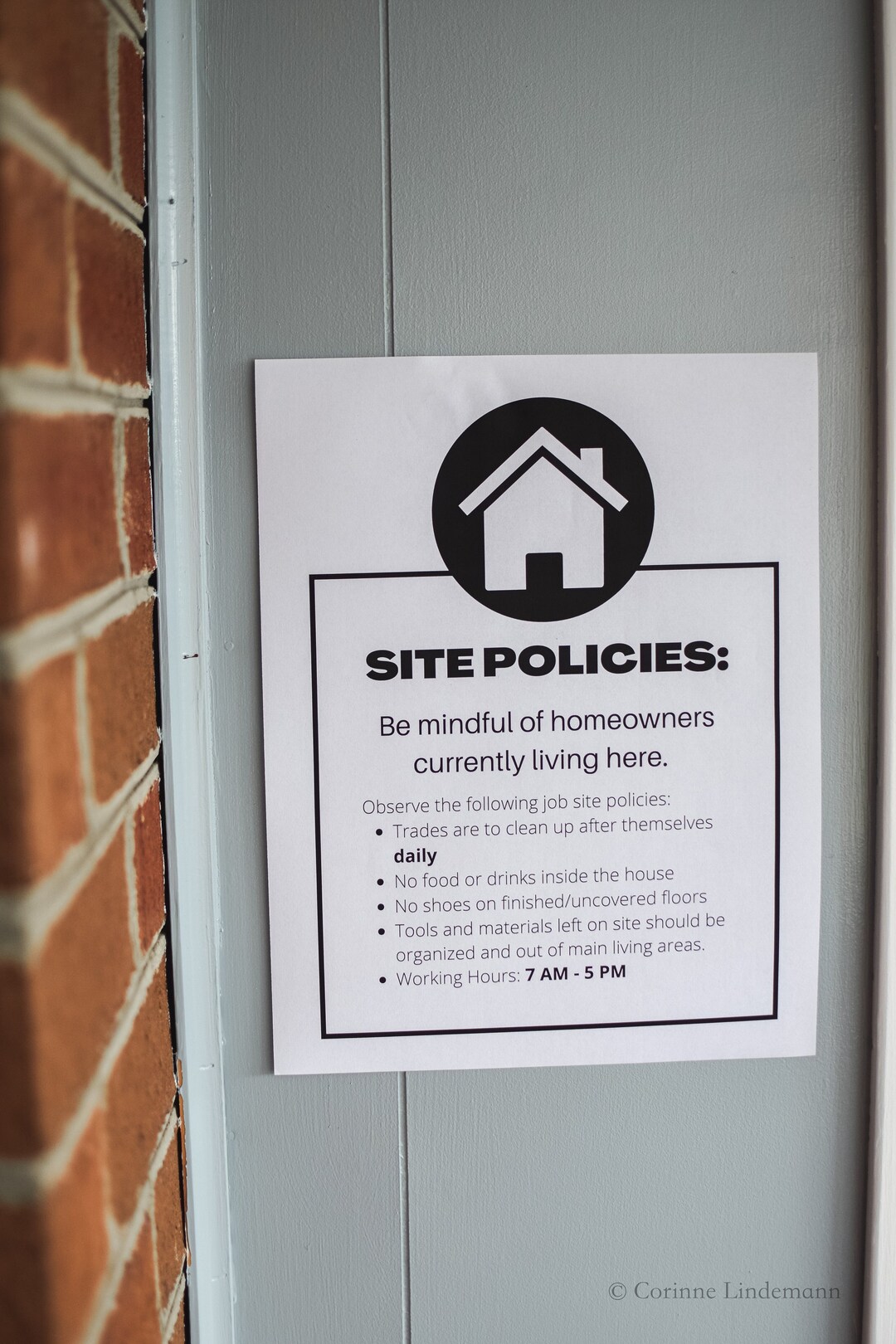 Home Renovation Printable Signs (black and White) - Etsy