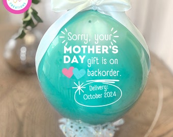 Mother's Day Gender Reveal, Perfect Indoor Gender Reveal Party Balloon, Pregnancy Announcement, NO MESS!