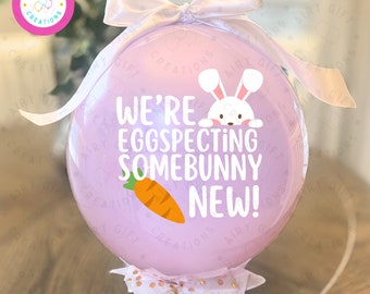 Somebunny New Gender Reveal Balloon, Perfect indoor gender reveal party balloon, Easter Gender Reveal, NO MESS!