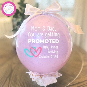 Mother's Day Gender Reveal, Perfect Indoor Gender Reveal Party Balloon, Pregnancy Announcement, NO MESS image 7