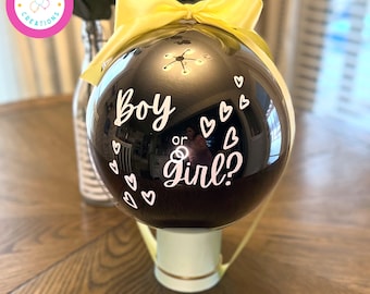 Boy or Girl Gender Reveal Balloon, Perfect indoor gender reveal party balloon, NO MESS gender reveal balloon