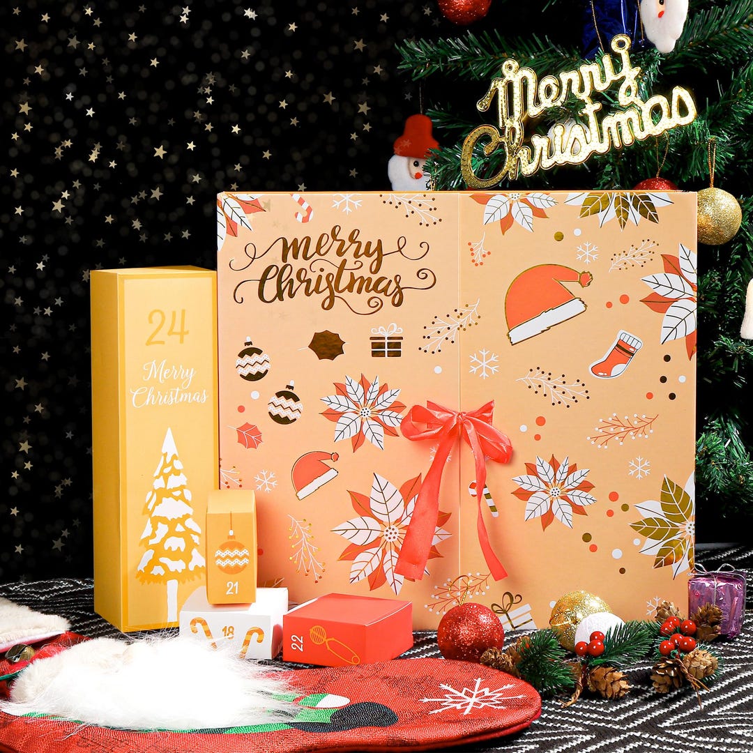 DIY Advent Calendar Countdown Box, Empty Christmas Gift Box,countdown ...