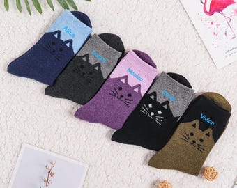 猫ソックス、カスタムソックス、カジュアルソックス、かわいいソックス、絵柄ソックス、ギフトソックス