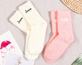 Personalised Embroidery Socks, Custom Stockings, Socks with Name Embroidery, Unisex Custom Socks,Bridesmaid socks,Custom gifts