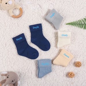 5 pairs High quality cotton baby socks, Custom Kids socks, Personalized baby  socks, Custom socks, 0-12 years,  School socks