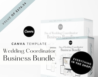 Day of Wedding Coordinator Business Template Bundle