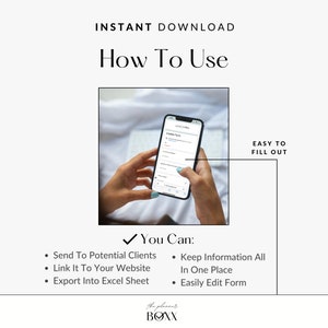 Puede incluir: Una captura de pantalla de un tel&eacute;fono m&oacute;vil que muestra un formulario de admisi&oacute;n digital. El formulario es f&aacute;cil de completar y se puede utilizar para recopilar informaci&oacute;n de clientes potenciales. El formulario se puede enviar a clientes potenciales, vincular a un sitio web y exportar a una hoja de c&aacute;lculo de Excel.