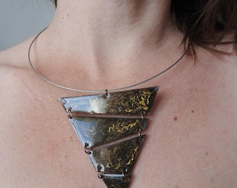 Tour de cou, pendentif en plastique recyclé