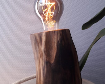 Lampe à poser en bois